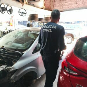 PCGO cumpre mandado de busca em loja suspeita de vender peças veiculares