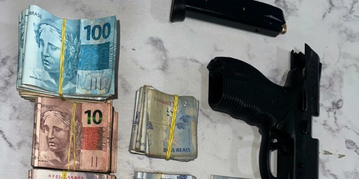Operação apreende arma e dinheiro do crime em Águas Lindas