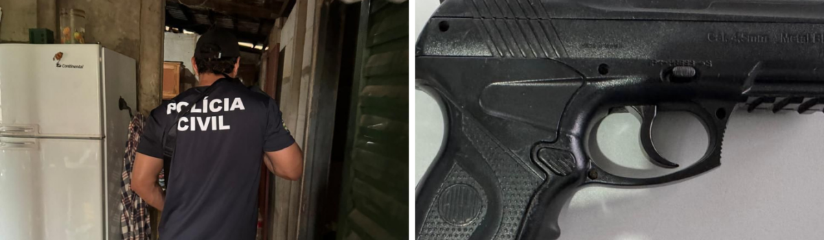PCGO apreende simulacro de arma de fogo de investigado por violência doméstica em Iporá