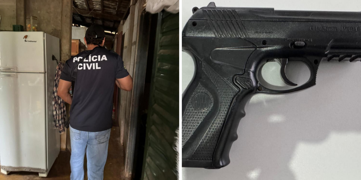 PCGO apreende simulacro de arma de fogo de investigado por violência doméstica em Iporá