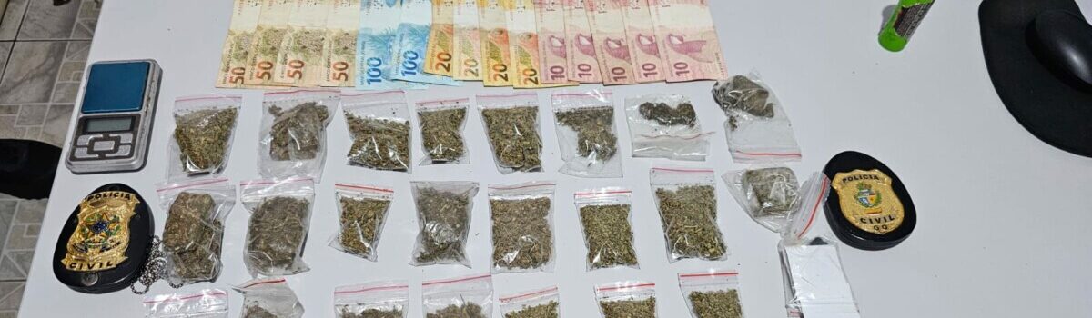PCGO apreende drogas sintéticas e alucinógenos em Cavalcante