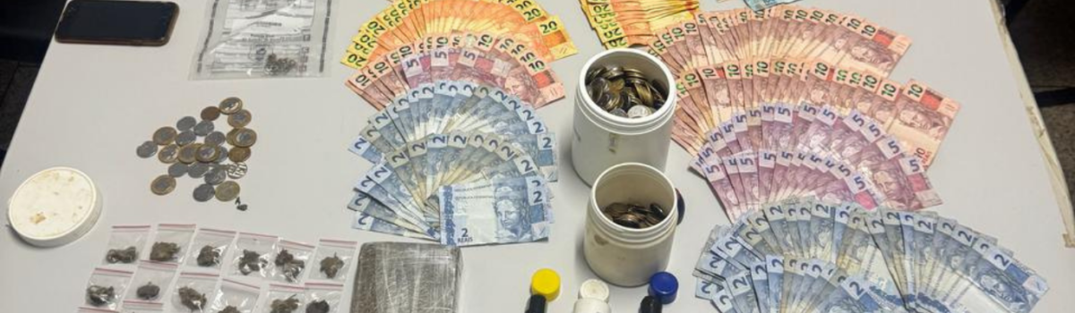 PCGO desmantela ponto de tráfico de drogas em Águas Lindas de Goiás