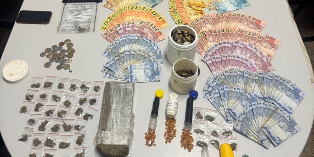 PCGO desmantela ponto de tráfico de drogas em Águas Lindas de Goiás