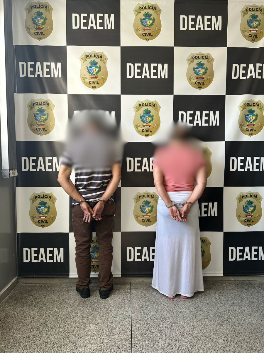 PCGO prende mãe e padrasto investigados por estupro e lesão corporal contra jovem desde a infância