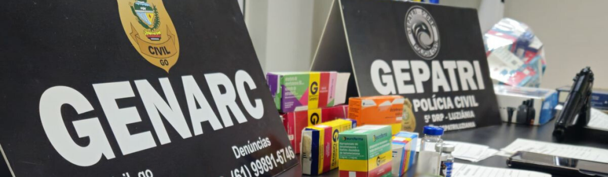 PCGO investiga farmácia de Luziânia por comércio irregular de medicamento e prende farmacêutico