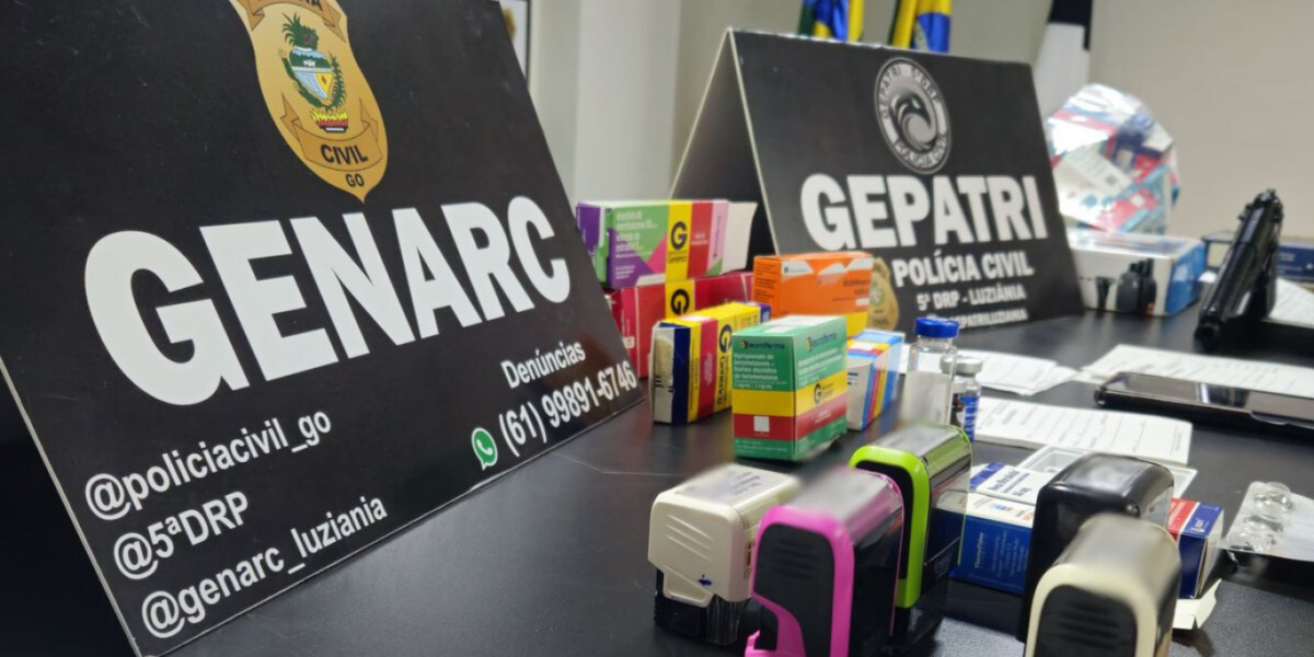 PCGO investiga farmácia de Luziânia por comércio irregular de medicamento e prende farmacêutico