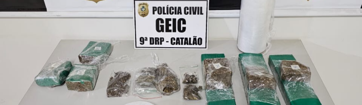 PCGO prende quatro homens em flagrante por tráfico e associação para o tráfico de drogas em Catalão
