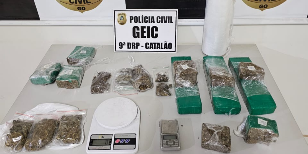 PCGO prende quatro homens em flagrante por tráfico e associação para o tráfico de drogas em Catalão