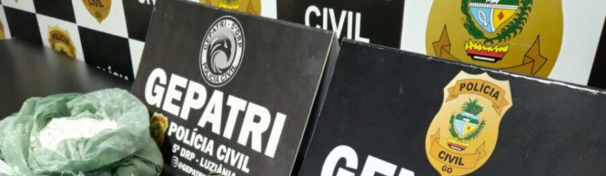 Polícia Civil prende dupla por usar distribuidora de bebidas de fachada para vender drogas, em Luziânia