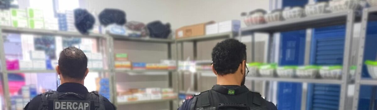 ‘Operação Tarja Branca’: PCGO apura fraudes na compra de produtos farmacêuticos em cidade do interior de Goiás