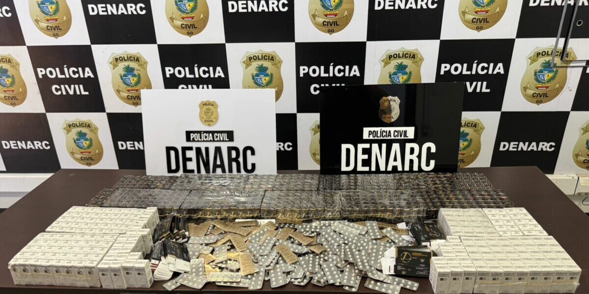 PCGO apreende carga de anabolizantes de venda ilegal avaliada em mais de R$ 100 mil