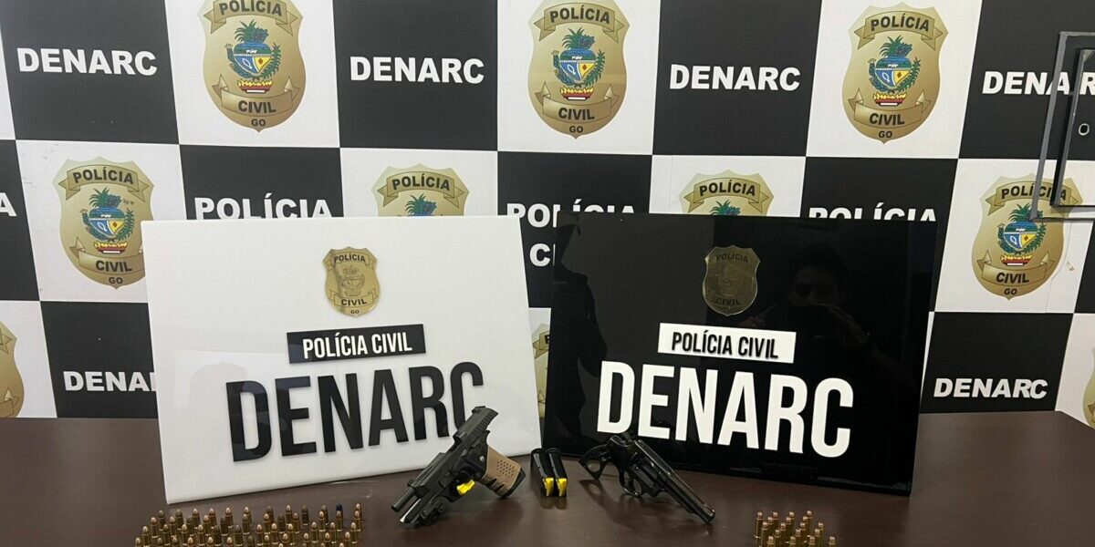 PCGO prende faccionado foragido por homicídios na Bahia em poder de armas de fogo, drogas e dinheiro