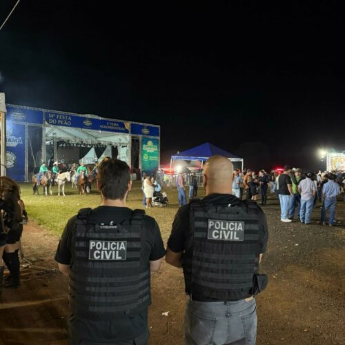 PCGO realiza ação policial em festa municipal de Panamá
