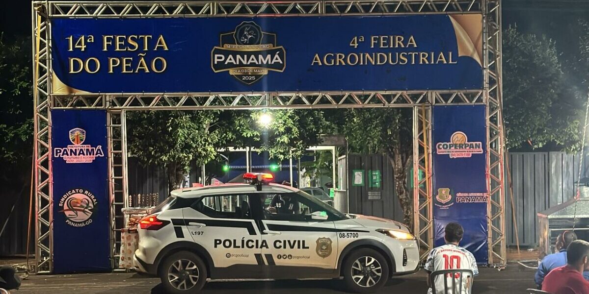 PCGO realiza ação policial em festa municipal de Panamá