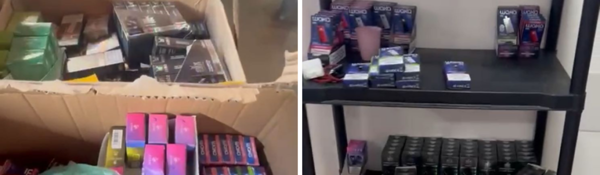 PCGO desmantela depósito clandestino de cigarros eletrônicos em Goiânia