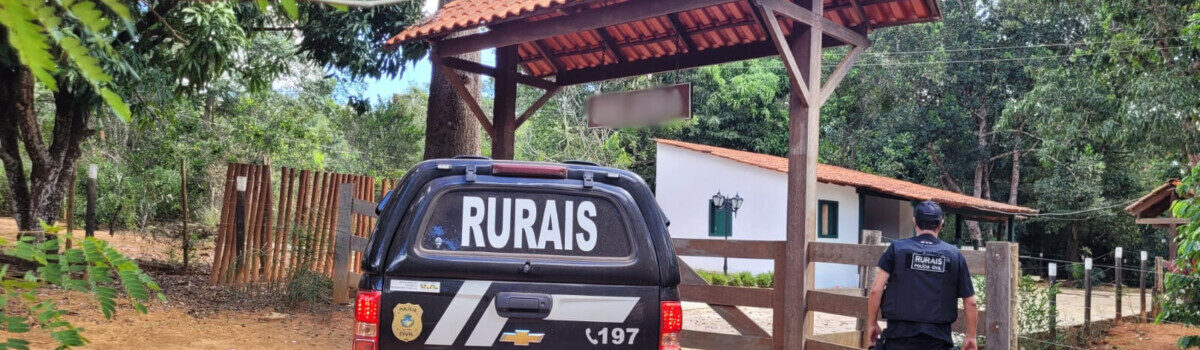 ‘Laço de Aço’: PCGO cumpre mandados e investiga roubo violento em fazenda de Pirenópolis