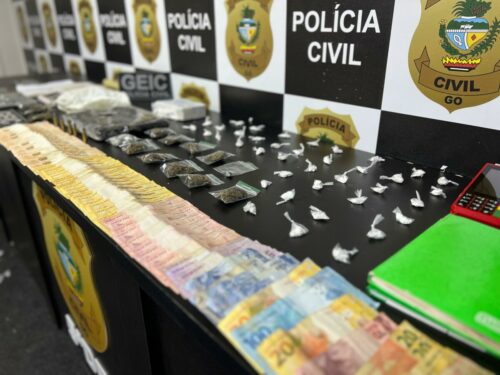 Operação Narke: PCGO desarticula ponto de tráfico de drogas que funcionava perto de escola em Valparaíso