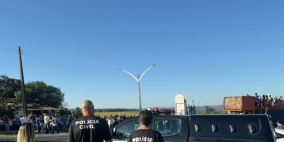 PCGO acompanha abertura da festa em louvor ao Divino Pai Eterno e reforça presença policial durante o evento