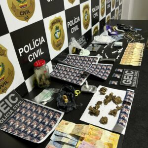 PCGO deflagra operação para fazer cessar pontos de tráfico de drogas próximos a colégios na Cidade Ocidental GO.