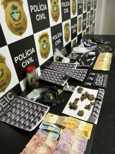 PCGO deflagra operação para fazer cessar pontos de tráfico de drogas próximos a colégios na Cidade Ocidental GO.
