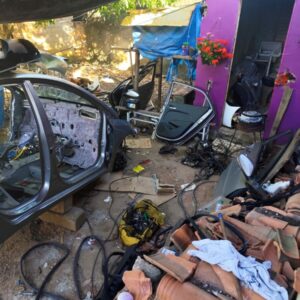 PCGO desmantela desmanche clandestino e prende dois por receptação e adulteração de veículos em Aparecida de Goiânia