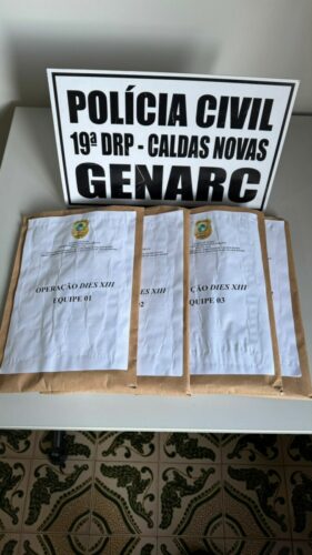 PCGO em operação integrada combate tráfico de drogas e desmonta pontos de consumo em Caldas Novas