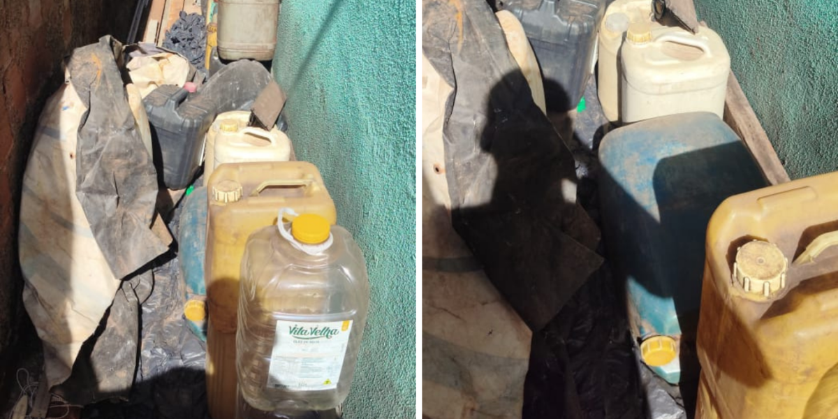 PCGO prende homem em flagrante por armazenar irregularmente 300 litros de óleo diesel