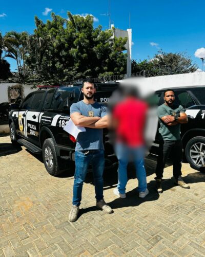 PCGO, com apoio da PCBA, localiza e prende autor de homicídio praticado em Silvânia, interior goiano