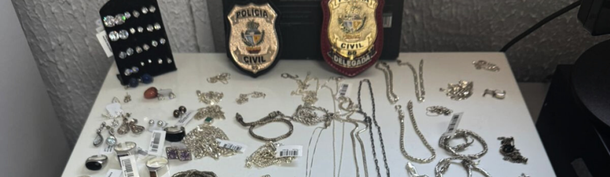 PCGO prende em flagrante funcionário por furto de joias avaliadas em R$ 50 mil em Goiânia