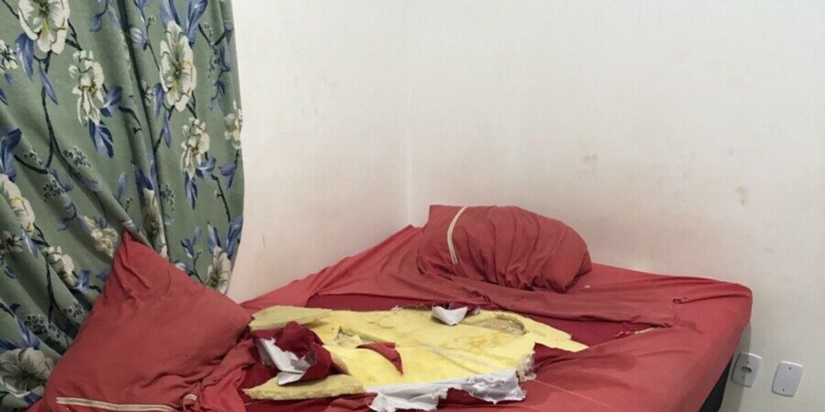PCGO prende homem que destruiu vários bens da casa de sua companheira e evita feminicídio, em Águas Lindas