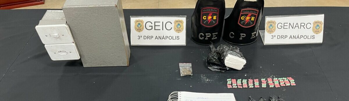 ‘Operação Códice’: PCGO apreende drogas e prende homem em flagrante por tráfico em Anápolis