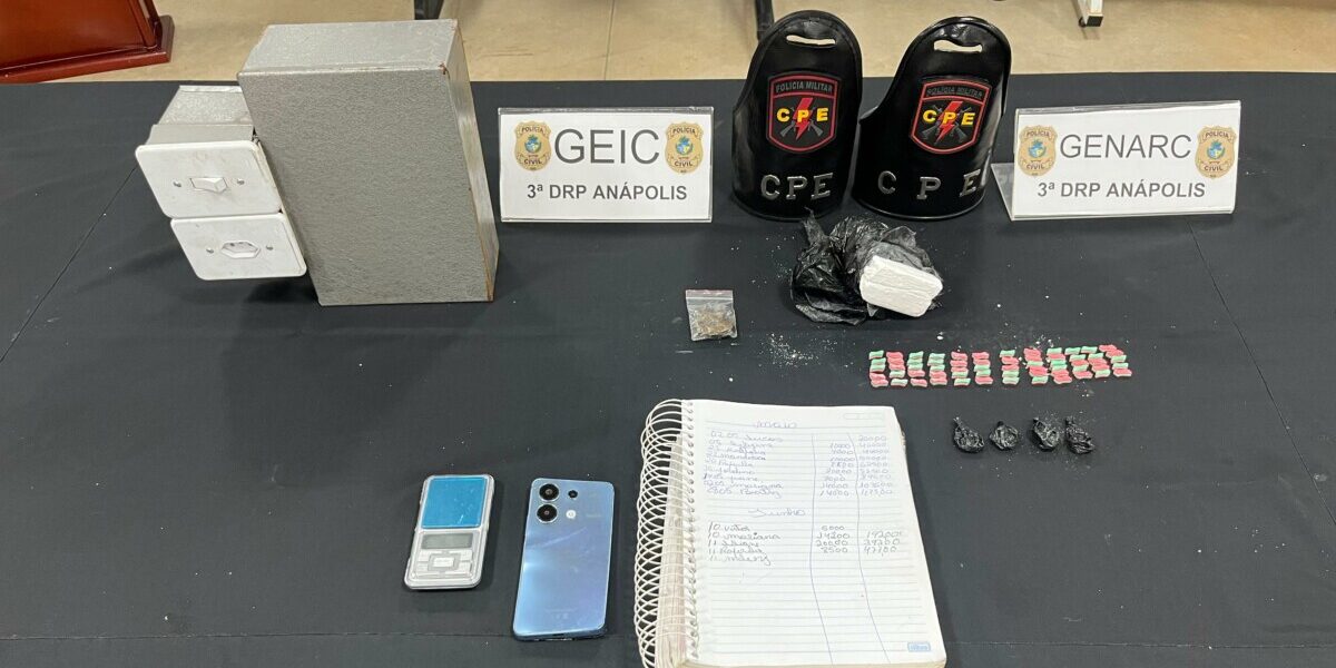 ‘Operação Códice’: PCGO apreende drogas e prende homem em flagrante por tráfico em Anápolis