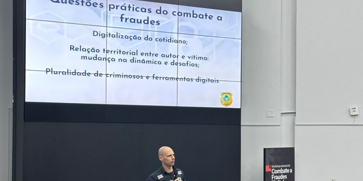 Delegado da PCGO realiza palestra sobre fraudes digitais em Santa Catarina