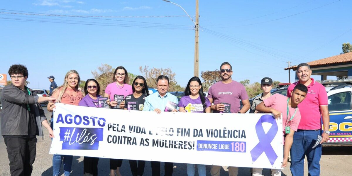 Forças de Segurança e Prefeitura de Planaltina fazem blitz educativa contra a violência doméstica à mulher