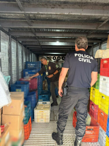 PCGO, Agrodefesa e Vigilância Sanitária apreendem mais 2 toneladas de produtos armazenados e manipulados de maneira irregular