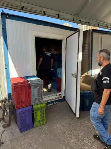 PCGO, Agrodefesa e Vigilância Sanitária apreendem mais 2 toneladas de produtos armazenados e manipulados de maneira irregular