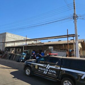 PCGO cumpre mandado de busca em ponto de receptação de cabos furtados em Caldas Novas