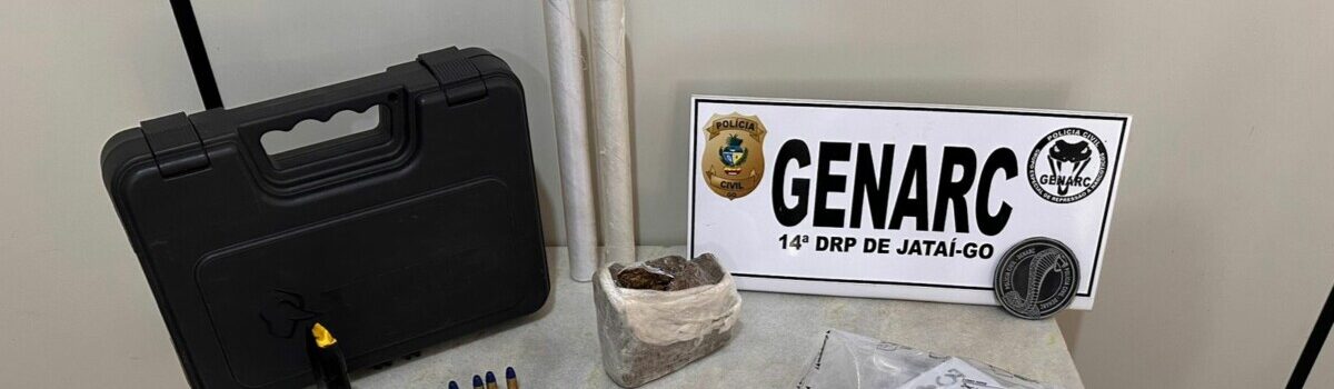 PCGO cumpre mandados de busca e apreensão e prende homem por tráfico de drogas
