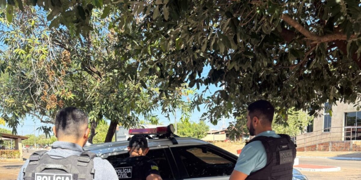 PCGO cumpre prisão preventiva e apreende arma de fogo de autor de violência doméstica, em Campos Verdes