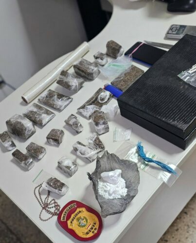 PCGO desarticula ‘boca de fumo’ e prende traficante interestadual com grande quantidade de drogas em Vianápolis