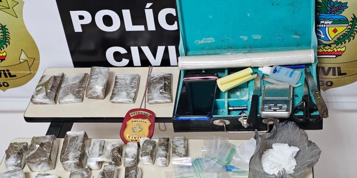 PCGO desarticula ‘boca de fumo’ e prende traficante interestadual com grande quantidade de drogas em Vianápolis