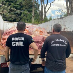 PCGO e Agrodefesa apreendem mais de duas toneladas de produtos cárneos armazenados de maneira irregular