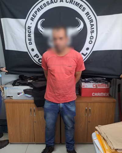 PCGO prende homem envolvido em roubo em propriedade rural de Abadiânia