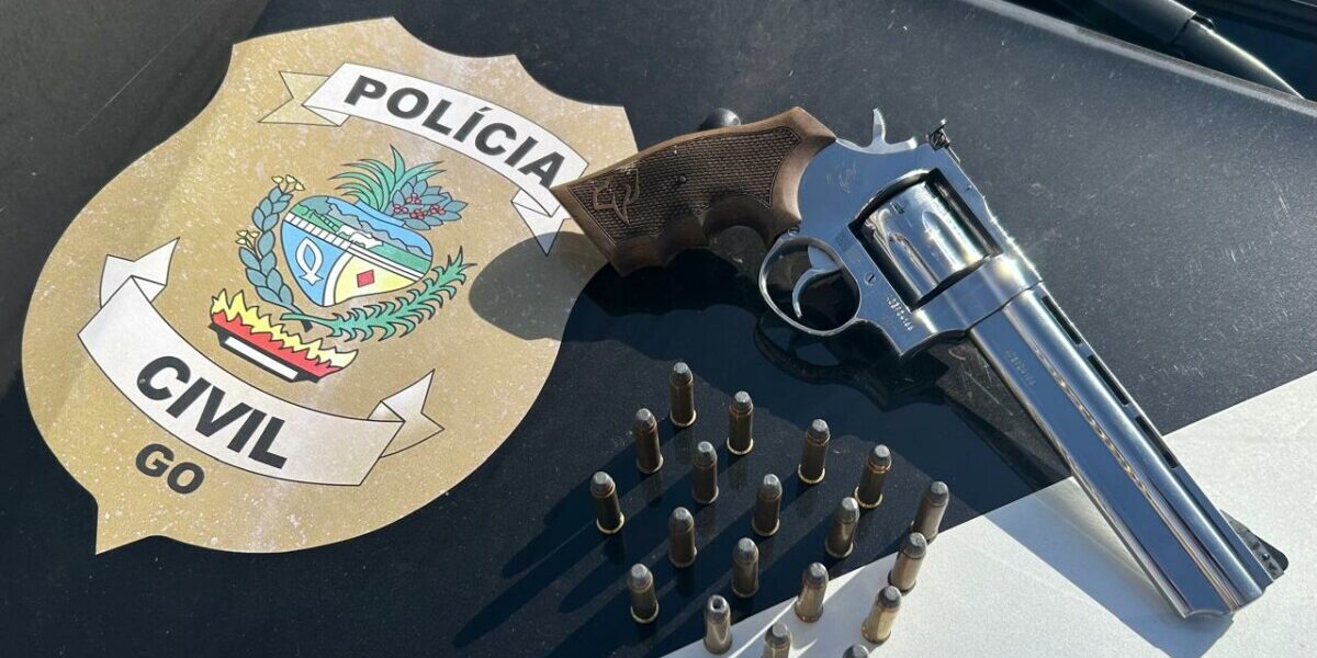 Polícia Civil apreende revólver de investigado por ameaçar a mãe e o irmão em meio a disputa por herança, em Serranópolis