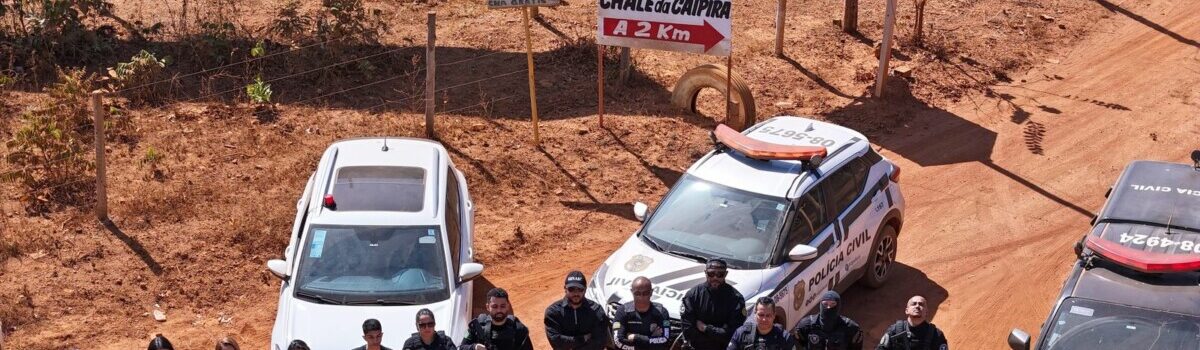 Polícia Civil faz operação em Alexânia em decorrência de ameaças e apreende arma de fogo