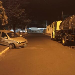 Polícia Civil prende motorista em flagrante por dirigir embriagado e colidir com caminhão, em Jataí