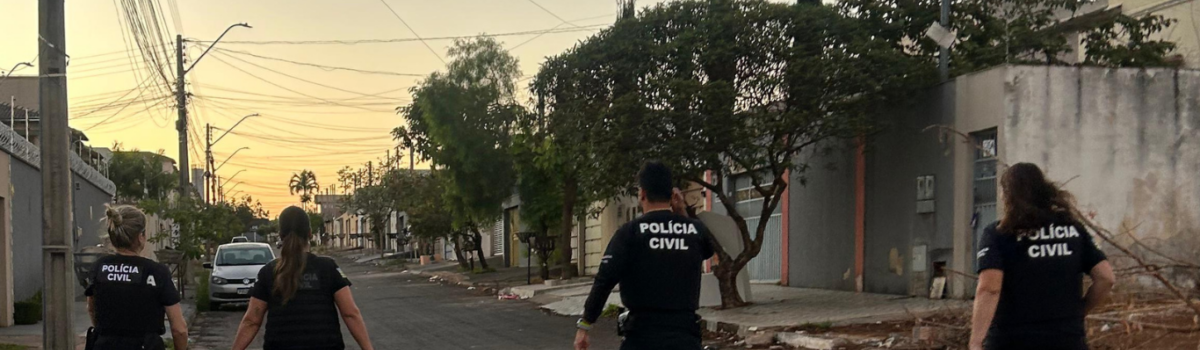 PCGO apreende adolescentes ligados a organização criminosa durante cumprimento de mandados