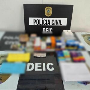 PCGO apreende medicamento abortivo e outros fármacos controlados em operação contra comércio ilegal