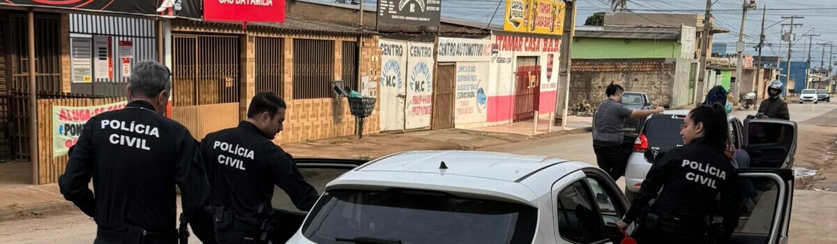 PCGO cumpre mandado de busca e apreensão em desfavor de investigado por crime de extorsão
