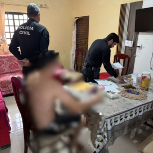 PCGO cumpre mandado de busca e apreensão em desfavor de investigado por crime de extorsão